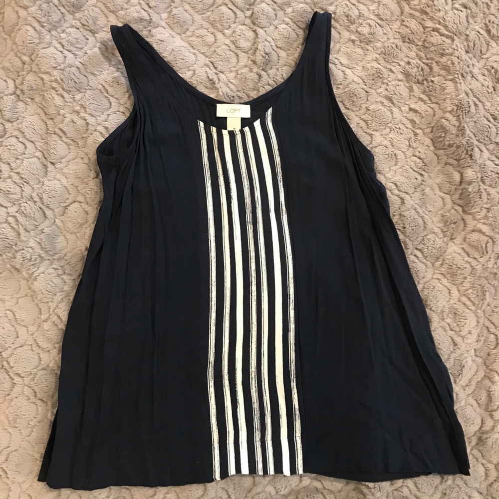 LOFT Navy Blue Blouse